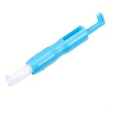 1件装缝纫工具老人穿线器家用缝纫机自动穿线器拉线器穿针器塑料快速缝纫针穿线器 - 藍色 - 查看 5
