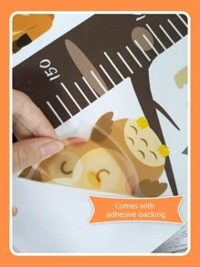 1set Tree Trunk, Bird, Animal, Elephant, Lion, Rabbit Height Measurement Wall Decals For Bedroom And Living Room Decoration,Stickers,Wall Decal, Vinyl Decal For Home Decorations,Spring Decoration Items Refresh Your Home,Rama Decoration Stickers Gifts Birthday Graduation