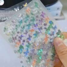 1 set/10 pezzi Adesivi glitterati a forma di ali di farfalla carini, adesivi di farfalle iridescenti da fata, adesivi 3D in rilievo, adesivi per arte di unghie, adesivi decorativi, adesivi cosmetici, adesivi fai-da-te per planner, adesivi fai-da-te per studenti, adesivi per diari, adesivi per computer portatile, adesivi per album fotografici, adesivi per planner, regalo per compleanno/Natale/Ognissanti/Ringraziamento, premio e ricompensa scolastica, forniture per casa/ufficio/scuola