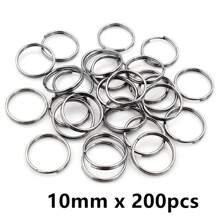 50-200 stuks Diameter 5-20mm Open Jump Rings Dubbele Lussen Goud Zilver Kleur Split Ringen Connectoren Voor Sieraden Maken Benodigdheden DIY Accessoires