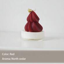 1pc Mini Christmas Scented Candle Cup, Cute Christmas Tree & Santa Claus Scented Candle Decor, Suitable For Christmas Party Decoration, Home Decor, Dinner Table Decor Or As A Small Gift For Family And Friends, Adds Christmas Ambiance, Christmas Decorations, Christmas Gifts - Multicolor - View 8