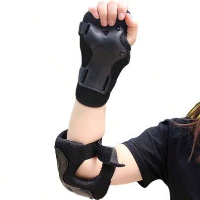 6Pcs/Set Children Knee Pads Elbow Pads Wrist Guards Protective Gear Set For Roller Skating Skateboarding Cycling Sports Kits
