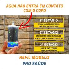 Torneira Com Filtro Cozinha Parede Gourmet Abs + 2 Refil Extra - C33 - Visão 2