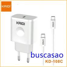 Type-C Output Turbo Plug Charger With Type-C To Type-C Cable 1m KAIDI KD-108C - KD-108C 1個 - 查看 5