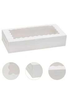 5 件/10 件饼干盒、带窗口面包盒、糖果盒、适合巧克力、草莓、糖果、甜甜圈、松饼、糖果和糕点的礼品盒 - 紙本 - 查看 3