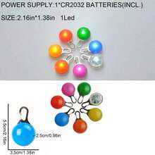 1 pieza Colgante luminoso LED para mascotas, Placa de identificación para mascotas - Multicolor - Ver 7