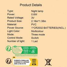 1 pieza Colgante luminoso LED para mascotas, Placa de identificación para mascotas - Multicolor - Ver 8