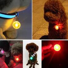 1 pieza Colgante luminoso LED para mascotas, Placa de identificación para mascotas - Multicolor - Ver 3
