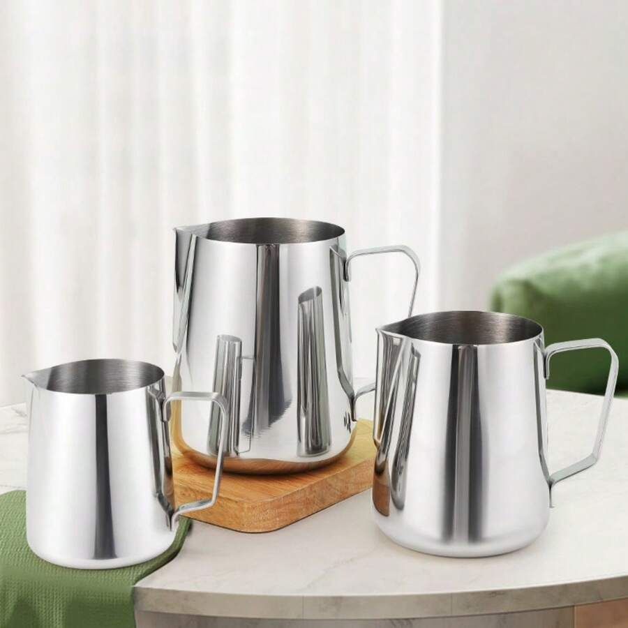 250ml/350ml/600ml/950ml Milk Frother Cup, 304 Stainless Steel Milk