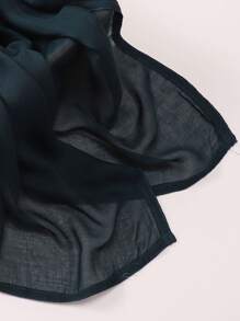 1pc 180*85cm Women's Solid Color Breathable Soft Modal Hijabs Scarf For Abaya Women Veil