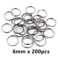50-200 stuks Diameter 5-20mm Open Jump Rings Dubbele Lussen Goud Zilver Kleur Split Ringen Connectoren Voor Sieraden Maken Benodigdheden DIY Accessoires