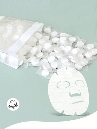 10/30/50/100/500 件“便携式压缩面膜清洁纸 - 美容院级无纺布压缩清洁纸”