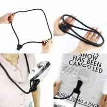 1 Kính lúp gương đôi độ nét cao sửa chữa góc điều chỉnh được Kính lúp để bàn Kính lúp đeo cổ Thích hợp cho người cao tuổi đọc, kiểm tra, may vá, thêu chữ thập - màu đen - Xem 5