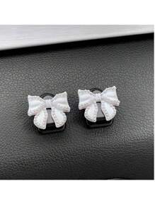 Móc treo đồ trang trí ghế trước hình nơ xinh xắn, dùng để sắp xếp dây cáp, dây điện, tai nghe - Một cỡ - Xem 12