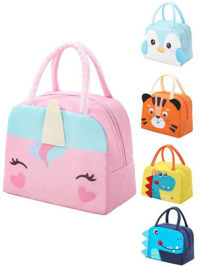 1 件小学生便携式保温午餐袋隔热方形铝箔午餐盒手提袋学校收纳袋教师储物袋教室袋教室收纳袋女士午餐盒袋女士学校用品配件学校袋学校配件学校用品