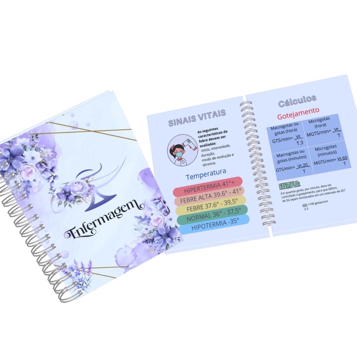 Nursing Pocket Notebook - 中紫紅色 - 查看 1