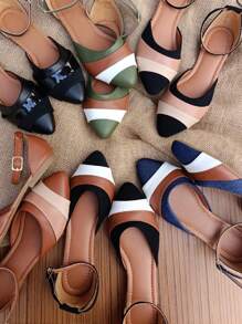 Women Flat Sandals - Army Green - View 6