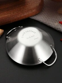 1 Đĩa đựng gia vị bằng thép không gỉ hai tai, chống ăn mòn, bền, thích hợp để đựng tương ớt, giấm, nước tương, nước sốt salad, tương cà, thích hợp cho gia đình, nhà hàng, khách sạn, ngoài trời - Nhiều màu - Xem 4