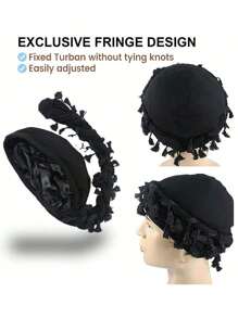 3 Packs Men's Pirate Hat Headband Hair Cap And Dome Hat Comfortable And Breathable Casual Headwear Set, Suitable For Sports, Outdoor Activities, Home And Daily Use - B - View 5