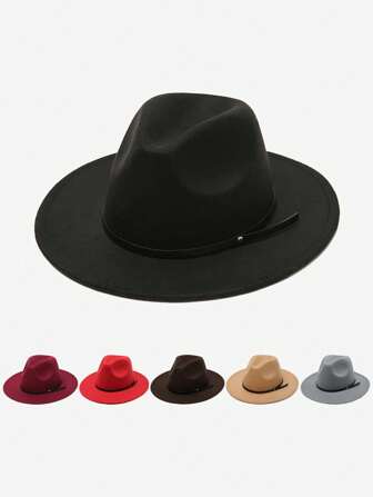 1 Stück Unisex Y2K Stil gefälschter Ledergürtel Dekor Sonnenhut, geeignet für Outdoor-Sport, Sonnenschutz und tägliche Fahrten