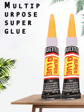 Colle forte à séchage rapide, convient pour l'art des ongles et la réparation de la pointe de queue de billard