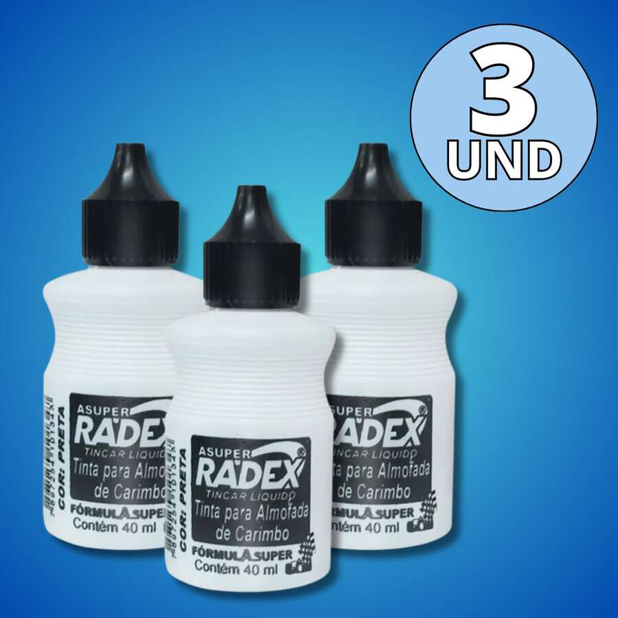 Tinta E Almofada Para Carimbo Alto Rendimento Recarregável - Escolha Seu Kit