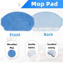 Replacement Parts For G20/BR151,Spare Parts, For G20, Robot Vacuum Cleaner, For BR150/BR151, For ONSON G20/BR151 2-In-1 Robot Vacuum And Mop Combo, Side Brush, Hepa Filter, Mops - White - View 7
