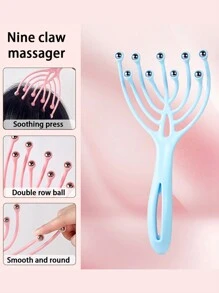 1 件便携式手持头部头皮按摩器，9 爪设计，促进头发生长，深度放松，缓解压力，适合办公室和家庭 SPA 使用、头发、美发工具、护发、学校、返校、旅行、旅行必需品、家庭必需品、水疗、按摩工具、按摩、按摩器、水疗