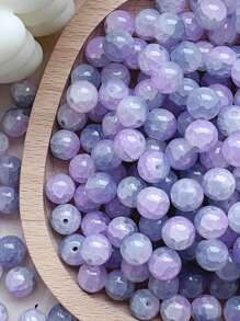 30pcs 10mm Jade Glass Beads For DIY Bracelet Jewelry Making, Clothing Decoration