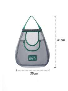 1pc Kitchen Storage Mesh Bag, Vegetable & Fruit Storage Bag, Random Single/Double Layer