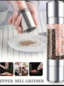 Molino Triturador Pimientero 2 en 1 - Plateado - Ver 3
