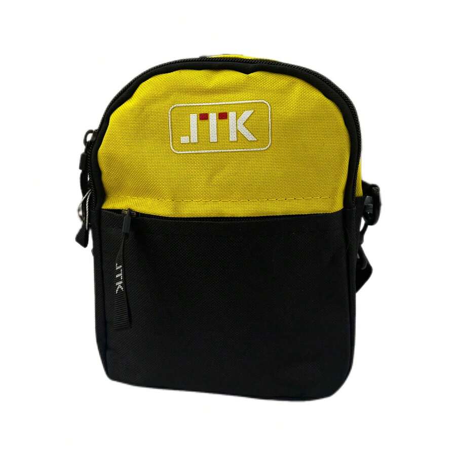 Unisex Nylon Crossbody Bag - 黃色 - 查看 1