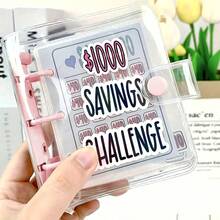 Organizador de ahorro de dinero de 1000 páginas, planificador de presupuesto, mini organizador, libro de ahorro de dinero, libro de presupuestos, libro para ahorrar dinero, organizador para ahorrar dinero, libro de desafíos de ahorro con sobres, libro de desafío de ahorro de dinero, organizador de presupuesto con sobres de efectivo - libreta de ahorros - Ver 2