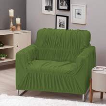 Dad's Armchair Cover 1 Seater Gel Mesh With Elastics Sofa Cover Protector - 綠色 - 查看 3