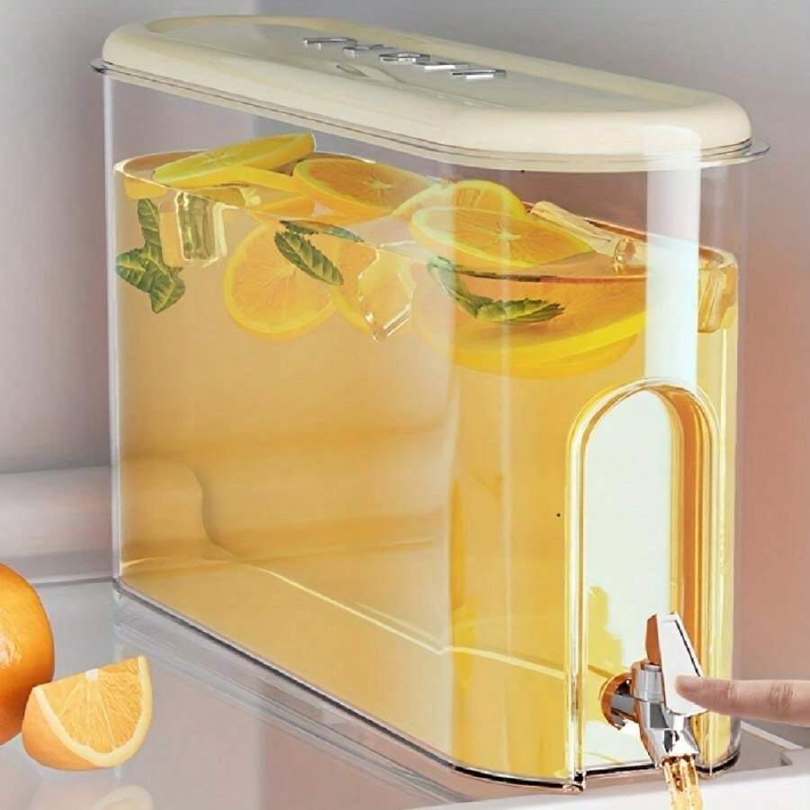 4.0l Refrigerator Glass Cold Water Pot Faucet Kitchen Bar Water