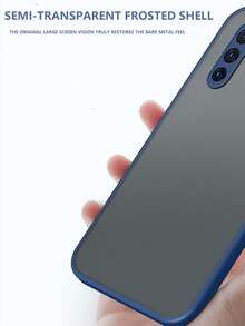 Iphone 16 磨砂硬质手机壳带防震保险杠，兼容三星 S23、$22、$21。和 S24 系列机型 - 藍色 - 查看 5