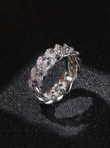 1 件时尚链环设计情侣戒指，时尚男士珠宝礼物，适合日常佩戴、派对、节日、生日 - 戒指 - 查看 23