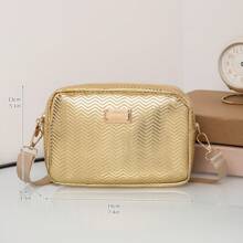 Bolso mini de moda, bolso de hombro y bandolera para mujer con relieve