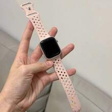 Dây đeo thay thế bằng silicon in khóa đôi tương thích với dây đeo đồng hồ Apple Watch 38mm 40mm 41mm 42mm 44mm 45mm 49mm dành cho nữ, tương thích với Apple Watch Series 8/7/6/5/4/3/2/1/SE/Ultra, Phụ kiện dây đeo đồng hồ thể thao in hình dễ thương - 38mm/40mm/41mm - Xem 6