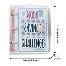 Organizador de ahorro de dinero de 1000 páginas, planificador de presupuesto, mini organizador, libro de ahorro de dinero, libro de presupuestos, libro para ahorrar dinero, organizador para ahorrar dinero, libro de desafíos de ahorro con sobres, libro de desafío de ahorro de dinero, organizador de presupuesto con sobres de efectivo - libreta de ahorros - Ver 4