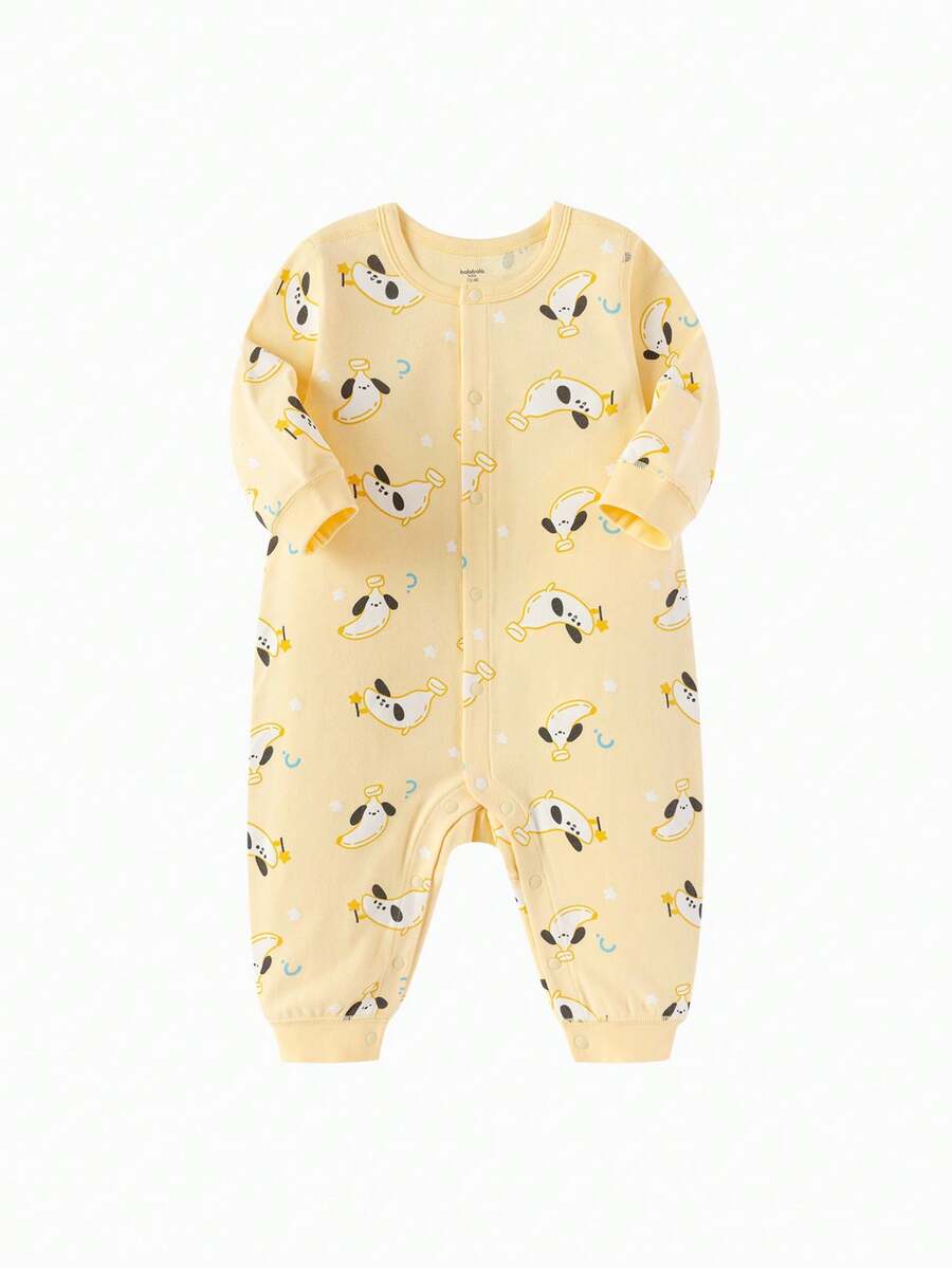 Balabala 婴儿连体衣，新生儿爬行服，可爱又迷人 - 黃色 - 查看 1