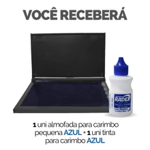 High Yield Refillable Ink And Stamp Pad - Choose Your Kit - Cushion P + Blue Ink - View 2