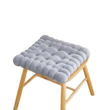 1pc Yellow Biscuit Shaped Meditation Cushion Seat Cushion Round Cookie Chair Pad Square Floor Pillow Cushion For Chair Living Room Balcony Office Sofa Yoga - Golden - View 8