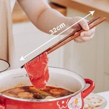 1只高溫耐用的木製食品鉗 - 適用於牛排,水果,麵包,烤肉,燒烤,沙拉,甜點,糖,冰淇淋,麵條和意大利麵 - 廚房配件