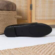 Soft & Comfortable Round Toe Solid Color Breathable Large Size Casual Flats, Suitable For All Seasons