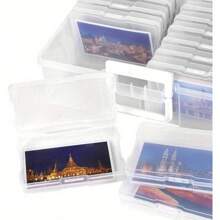 Photo Storage Box 4" X 6" - 16 Inner Craft Storage Photo Cases Clear Plastic Organizer For Pictures Crafts And Seeds - Variant1 - View 4