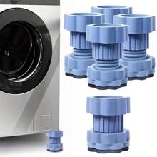 4pcs Adjustable Refrigerator, Washing Machine Anti-Slip Leveling Feet Pads, Anti-Vibration Mat, Riser Stand
