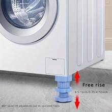 4pcs Adjustable Refrigerator, Washing Machine Anti-Slip Leveling Feet Pads, Anti-Vibration Mat, Riser Stand