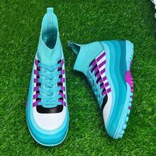 1 Paar Erwachsene, Jugendliche, Studenten Fußballschuhe, Niedrig-Top Outdoor Teamsportschuhe, Große Größe, Rutschfest, Verschleißfest, TF Stollen, Geeignet für Kunstrasen, Sand, Naturrasen, Hallenplätze, Herren Fußballtrainingsschuhe mit Schnürsenkel, Kleine Größe Rugby Schuhe, Leder Damen Fußballschuhe, Leicht, Hochleistung, Rutschfestes Design, Hohe Profifußballstiefel