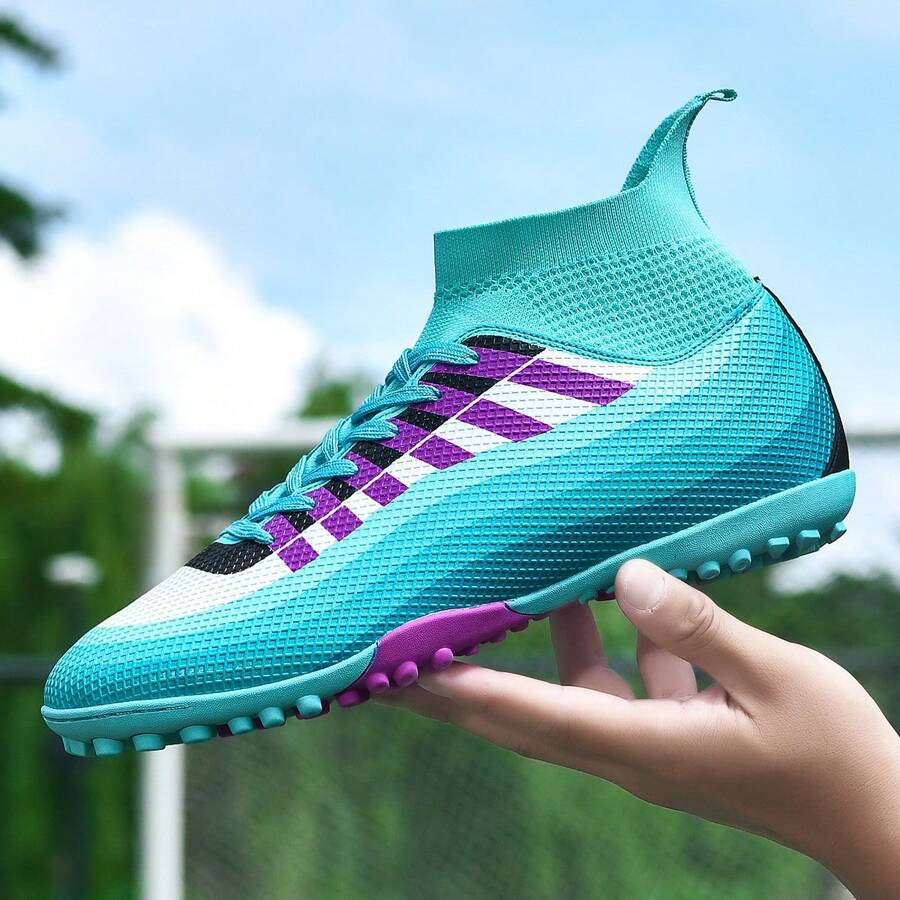 1 Paar Erwachsene, Jugendliche, Studenten Fußballschuhe, Niedrig-Top Outdoor Teamsportschuhe, Große Größe, Rutschfest, Verschleißfest, TF Stollen, Geeignet für Kunstrasen, Sand, Naturrasen, Hallenplätze, Herren Fußballtrainingsschuhe mit Schnürsenkel, Kleine Größe Rugby Schuhe, Leder Damen Fußballschuhe, Leicht, Hochleistung, Rutschfestes Design, Hohe Profifußballstiefel